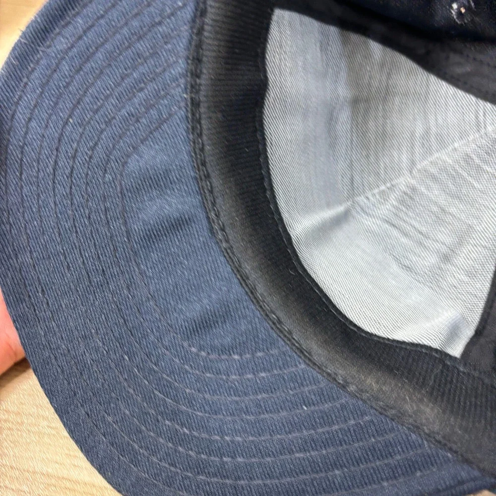 Vintage‎ WWII Veteran Hat Cap Snapback Blue USA Made Adjustable